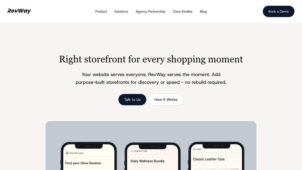 RevWay — product screenshot